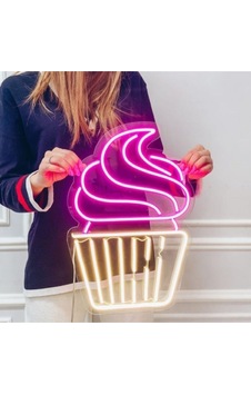 Kek Neon Led Gece Lambası Renkli Kek Neon Led Gece Lambası Renkli