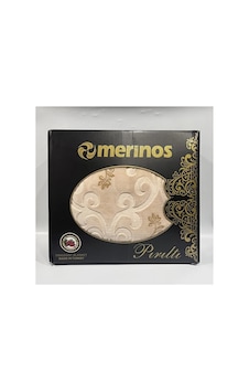 Pırıltı Embos Çift Kişilik Battaniye - Bej Gold Işlemeli Bej Pırıltı Embos Çift Kişilik Battaniye - Bej Gold Işlemeli Bej