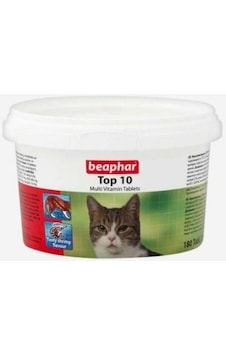 Beaphar Top 10 Kedi Vitamini Tableti 180'li Beaphar Top 10 Kedi Vitamini Tableti 180'li