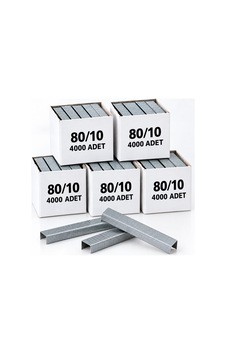 5'li Paket - Ithal 80/10 80 Serisi Havalı Zımba Teli 10 Mm 20.000 Adet 5'li Paket - Ithal 80/10 80 Serisi Havalı Zımba Teli 10 Mm 20.000 Adet