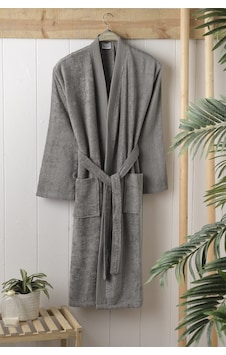 Pierre Cardin Bambu Erkek Bornoz Line Gri Pierre Cardin Bambu Erkek Bornoz Line Gri