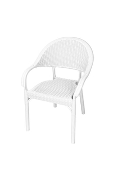 Depootoptan Mandella Eylül Rattan Koltuk (6 Adet) Beyaz Depootoptan Mandella Eylül Rattan Koltuk (6 Adet) Beyaz