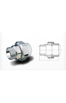 Fırat Pprc Dış Dişli Oynar Başlıklı Rakor 1 Adet 40Mm*1¼’ Fırat Pprc Dış Dişli Oynar Başlıklı Rakor 1 Adet 40Mm*1¼’
