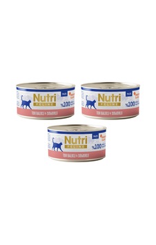 Nutri Feline Ton Balıklı Ve Somonlu Pate Tahılsız Yetişkin Kedi Konservesi 70 G X 3 Adet Nutri Feline Ton Balıklı Ve Somonlu Pate Tahılsız Yetişkin Kedi Konservesi 70 G X 3 Adet