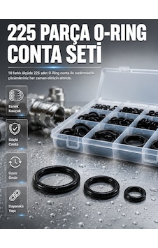 Organizer Kutulu O-ring Conta Seti 225 Parça Dayanıklı Kauçuk Sızdırmazlık Contaları Çok Renkli Organizer Kutulu O-ring Conta Seti 225 Parça Dayanıklı Kauçuk Sızdırmazlık Contaları Çok Renkli