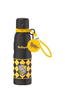Miniso Harry Potter Lisanslı, Uçlu Termos, 600 Ml Kapasite, Sarı Açık Beyaz