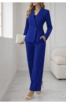 Meridefashion Uzun Kollu Yakalı Belden Tek Düğme Detaylı Atlas Ceket Ve Pantolon İkili Takım - 62031 S/m - Siyah Çok Renkli Meridefashion Uzun Kollu Yakalı Belden Tek Düğme Detaylı Atlas Ceket Ve Pantolon İkili Takım - 62031 S/m - Siyah Çok Renkli