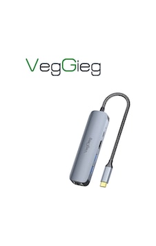 Veggieg Type-c Pd 100w 5 Portlu 4k 60hz Hdmı Gigabit Ethernet Usb 3.0 Çoklayıcı Hub