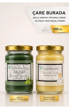 Çareburada Kuyruk Yağlı Krem 100 Ml +çareburada Akıllı Bamya Tohumlu Krem 100 Ml Çareburada Kuyruk Yağlı Krem 100 Ml +çareburada Akıllı Bamya Tohumlu Krem 100 Ml