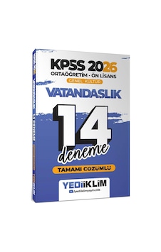 Yediiklim 2026 Kpss Ortaöğretim Ön Lisans Genel Kültür Vatandaşlık Tamamı Çözümlü 14 Deneme Yediiklim 2026 Kpss Ortaöğretim Ön Lisans Genel Kültür Vatandaşlık Tamamı Çözümlü 14 Deneme