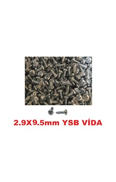 SAC VİDASI 2.9x9.5 YSB 500 ADET METAL AHŞAP PLASTİK VİDASI