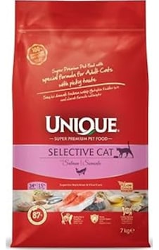 Unique Adult Selective Cat Salmon 7 Kg Seçici Kedilere Özel Unique Adult Selective Cat Salmon 7 Kg Seçici Kedilere Özel
