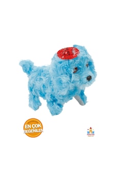 Sevimli Şapkalı Havlayan Yürüyen Pilli Peluş Oyuncak Köpek Gözleri Işıklı Peluş Hareket Eden Köpek Mavi Sevimli Şapkalı Havlayan Yürüyen Pilli Peluş Oyuncak Köpek Gözleri Işıklı Peluş Hareket Eden Köpek Mavi