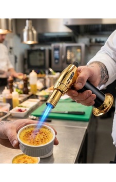 Torch Pürmüz Çakmak Dolumlu Mutfak Kamp Çok Amaçlı Kahverengi