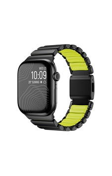 Watch 44mm Omsy Krd-152 Titanyum Silikon Kordon - Siyah-yeşil Watch 44mm Omsy Krd-152 Titanyum Silikon Kordon - Siyah-yeşil