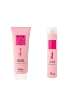 Kaaral Purify Volume Şampuan 300 ML + Purify Volume Bambu Özlü Saç Kremi 250 ML Kaaral Purify Volume Şampuan 300 ML + Purify Volume Bambu Özlü Saç Kremi 250 ML