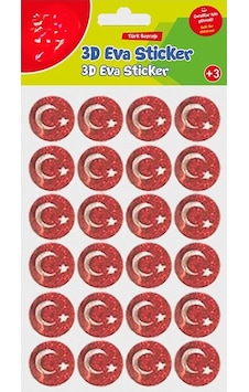 Mey İthalat Simli Eva Sticker Ay Ve Yıldız 24'lü Sticker Mey İthalat Simli Eva Sticker Ay Ve Yıldız 24'lü Sticker