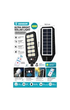 400w 216 Led Güneş Enerjili Solar Dış Mekan Bahçe & Sokak Projektörü Uzaktan Kumandalı Sensörlü 400w 216 Led Güneş Enerjili Solar Dış Mekan Bahçe & Sokak Projektörü Uzaktan Kumandalı Sensörlü