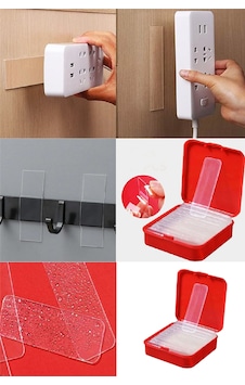 60 Parça Çok Amaçlı Çift Taraflı Bant 1 Cm X 4,5 Cm Nano Bant Duvar Bandı 60 Parça Çok Amaçlı Çift Taraflı Bant 1 Cm X 4,5 Cm Nano Bant Duvar Bandı