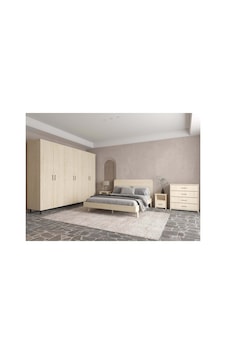 Softwood Masif Ahşap Yatak Odası Takımı 4 Kapaklı Vernik 200x200 Softwood Masif Ahşap Yatak Odası Takımı 4 Kapaklı Vernik 200x200