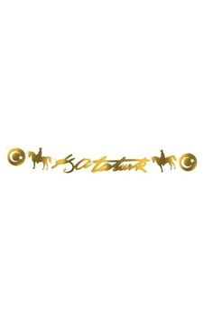 Kaligrafi El Yazılı Banner Kemal Atatürk Yazılı Altın-gold Okul Süslemesi Bayram Süslemeleri Diğer Kaligrafi El Yazılı Banner Kemal Atatürk Yazılı Altın-gold Okul Süslemesi Bayram Süslemeleri Diğer