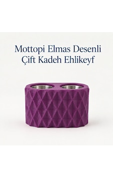 Mottopi Ehlikeyf Mor Elmas Desenli,2 Kadeh Yuvalı,metal İç Hazneli,termojelli Soğutucu-mor Mottopi Ehlikeyf Mor Elmas Desenli,2 Kadeh Yuvalı,metal İç Hazneli,termojelli Soğutucu-mor