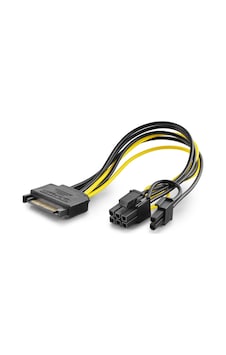 Sata To 6+2 Pin Ekran Kartı Power Kablosu 26 Cm - Siyah Hdx5570 Sata To 6+2 Pin Ekran Kartı Power Kablosu 26 Cm - Siyah Hdx5570