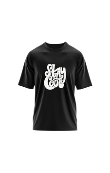 24-7 Stay Cool Siyah Baskılı Erkek T-shirt 24-7 Stay Cool Siyah Baskılı Erkek T-shirt