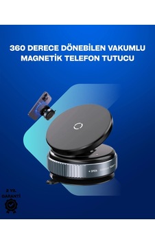 Hubrendy Tekno Güçlü Manyetik Tutuşlu 360 Döner Araç Telefon Tutucu Vakumlu Montajlı Diğer Hubrendy Tekno Güçlü Manyetik Tutuşlu 360 Döner Araç Telefon Tutucu Vakumlu Montajlı Diğer