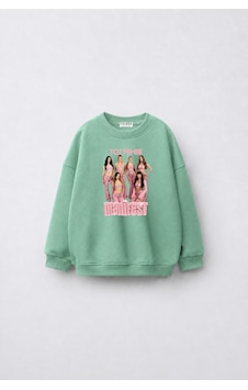 Fasardi Manifest Girls M6nifestgirls Baskılı Oversize Şardonsuz Uzun Kollu Kız Çocuk Sweatshirt Mint Fasardi Manifest Girls M6nifestgirls Baskılı Oversize Şardonsuz Uzun Kollu Kız Çocuk Sweatshirt Mint