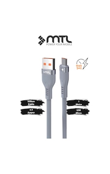 3.4a Usb To Micro Metal Başlıklı Extra Yumuşak Hızlı Şarj Ve Data Aktarım Kablosu 1 Metre Mt2351 3.4a Usb To Micro Metal Başlıklı Extra Yumuşak Hızlı Şarj Ve Data Aktarım Kablosu 1 Metre Mt2351