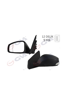 Gva Dış Dikiz Aynası Sol Megane-fluence 08 Elektrikli Isıtmalı Sinyalli Sensörlü Asf IS00-GVA 1011320