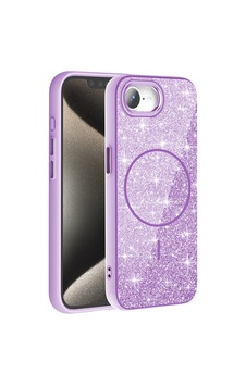 Apple Apple iPhone Uyumlu 16e Kılıf M-safe Şarj Özellikli Parlayan Simli Zore Okso Kapak Çok Renkli Apple Apple iPhone Uyumlu 16e Kılıf M-safe Şarj Özellikli Parlayan Simli Zore Okso Kapak Çok Renkli