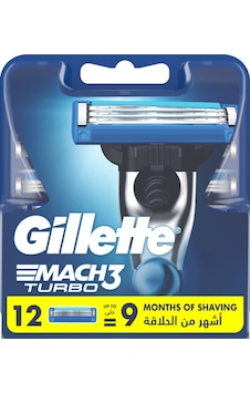 Gillette Mach3 Turbo Yedek Tıraş Bıçağı 12'li Gillette Mach3 Turbo Yedek Tıraş Bıçağı 12'li