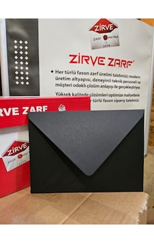 Renkli Zarf Siyah Renk 13 X 18 100 Adet Renkli Zarf Siyah Renk 13 X 18 100 Adet