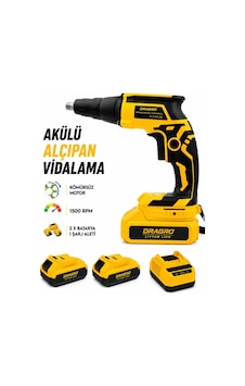 Dragro Drg21v 3.0ah Profesyonel Çift S Akülü Şarjlı Alçıpan Vidalama Dragro Drg21v 3.0ah Profesyonel Çift S Akülü Şarjlı Alçıpan Vidalama