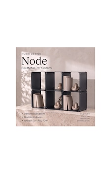 Node 6 Lı Modüler Metal Tv Ünitesi Açık Raflı Dekoratif Televizyon Sehpası Gri - 940100355 Gri Node 6 Lı Modüler Metal Tv Ünitesi Açık Raflı Dekoratif Televizyon Sehpası Gri - 940100355 Gri