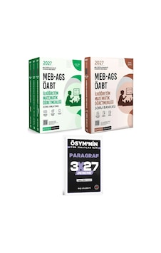 Pegem 2027 Öabt Meb-ags İlköğretim Matematik Öğretmenliği Konu Anlatımlı + Soru Bankası 2 Li Set+ Evp Akademi Paragraf Pegem 2027 Öabt Meb-ags İlköğretim Matematik Öğretmenliği Konu Anlatımlı + Soru Bankası 2 Li Set+ Evp Akademi Paragraf