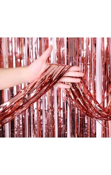 Rose Gold Püsküllü Kapı Perdesi - Parti, Bekarlığa Veda, Doğum Günü 1x2 M Rose Gold Püsküllü Kapı Perdesi - Parti, Bekarlığa Veda, Doğum Günü 1x2 M