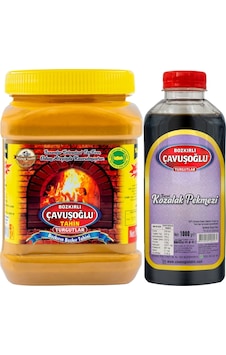 Bozkırlı Çavuşoğlu Kepeksiz Bozkır Tahini 930 G + Kozalak Pekmezi 1 KG Bozkırlı Çavuşoğlu Kepeksiz Bozkır Tahini 930 G + Kozalak Pekmezi 1 KG