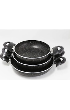 Çift Kulp Granit Sahan Tava 22 Cm