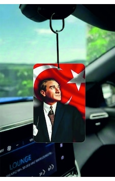 Türk Bayraklı Atatürk Tasarımlı Oto Kokusu