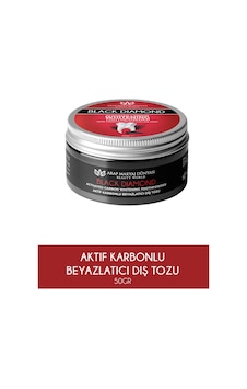 Arap Makyaj Dünyası Black Diamond Aktif Karbon Diş Beyazlatma Tozu 50 G