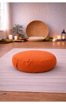 Zafu Yoga Meditasyon Minderi - Yuvarlak Meditasyon Minderi Turuncu Zafu Yoga Meditasyon Minderi - Yuvarlak Meditasyon Minderi Turuncu