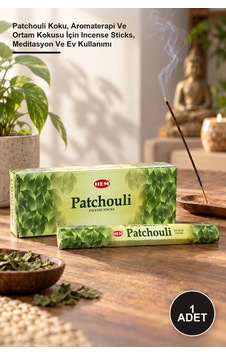 1 Adet Precious Patchouli Aromalı Çubuk Tütsü Patchouli Koku, Aromaterapi Ve Ortam Kokusu İçin Incense Sticks, Meditasyon Ve Ev Kullanımı 1 Adet Precious Patchouli Aromalı Çubuk Tütsü Patchouli Koku, Aromaterapi Ve Ortam Kokusu İçin Incense Sticks, Meditasyon Ve Ev Kullanımı