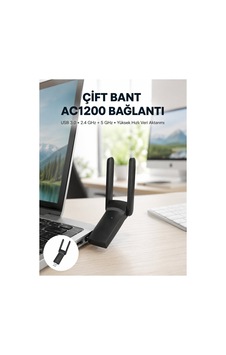 Usb Wifi Adaptör 1200 Mbps Hız - Glst9609-9162