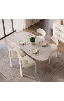 Rana Mdf Yemek Masası+6 Sandalye Aytaşı Rana Mdf Yemek Masası+6 Sandalye Aytaşı