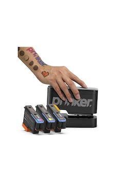 Prinker S Color + Black Set Geçici Dövme Makinası Çok Renkli Prinker S Color + Black Set Geçici Dövme Makinası Çok Renkli