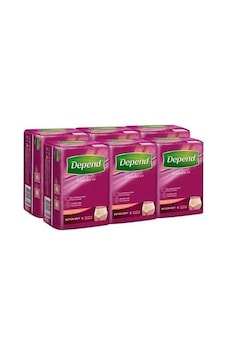 Depend Emici Külot Kadın 60 Adet Orta Medium Beden 10Lu 6 Paket
