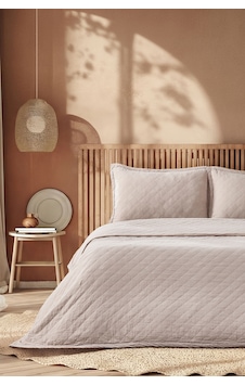 Boho Chic Spring Milas Yatak Örtüsü Çift Bej Diğer